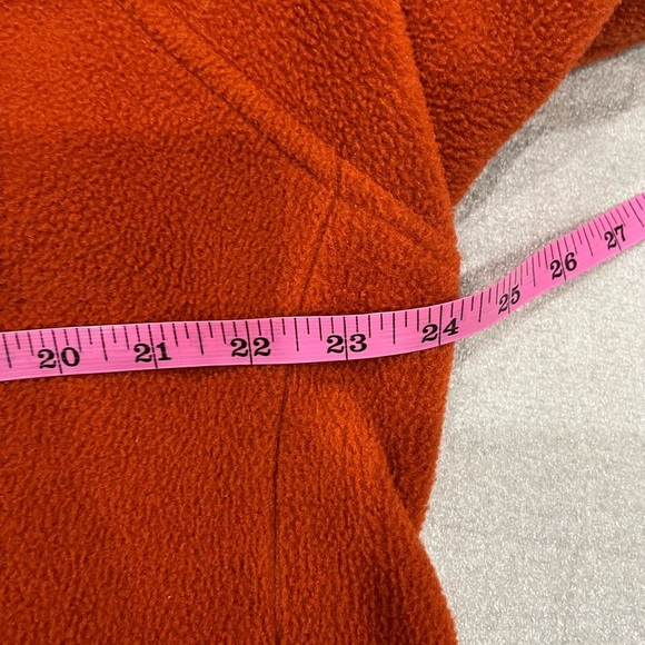 [S]Janska Women's Orange Short Fleece One Button Jacket - Picture 6 of 11
